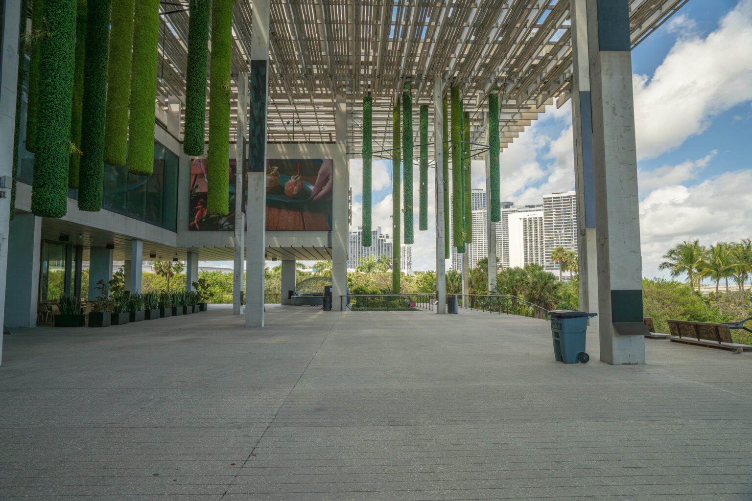 PAMM terrace with hanging gardens